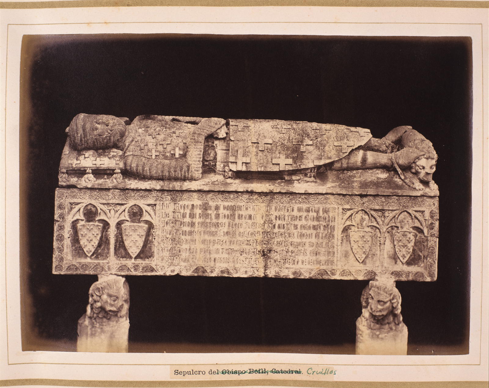 Joan Martí Centelles, 34. Burial of the Obispo Boill, Cathedral