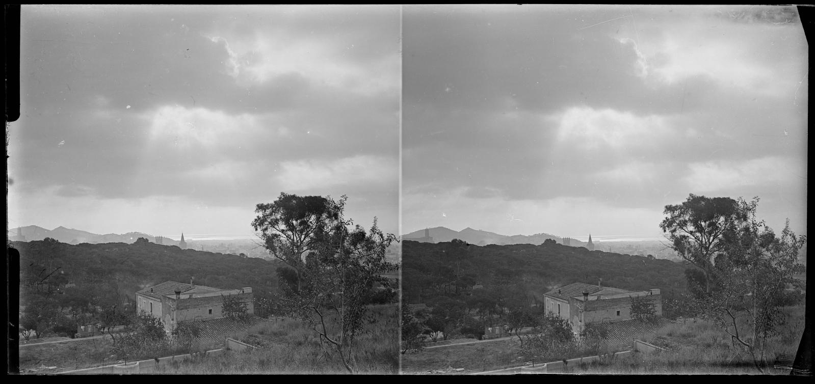 Desconegut, [Masia i el Castell de l'Oreneta]