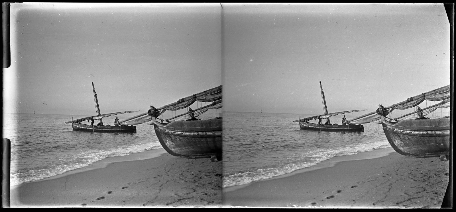 Desconegut, [Arrival of a boat]