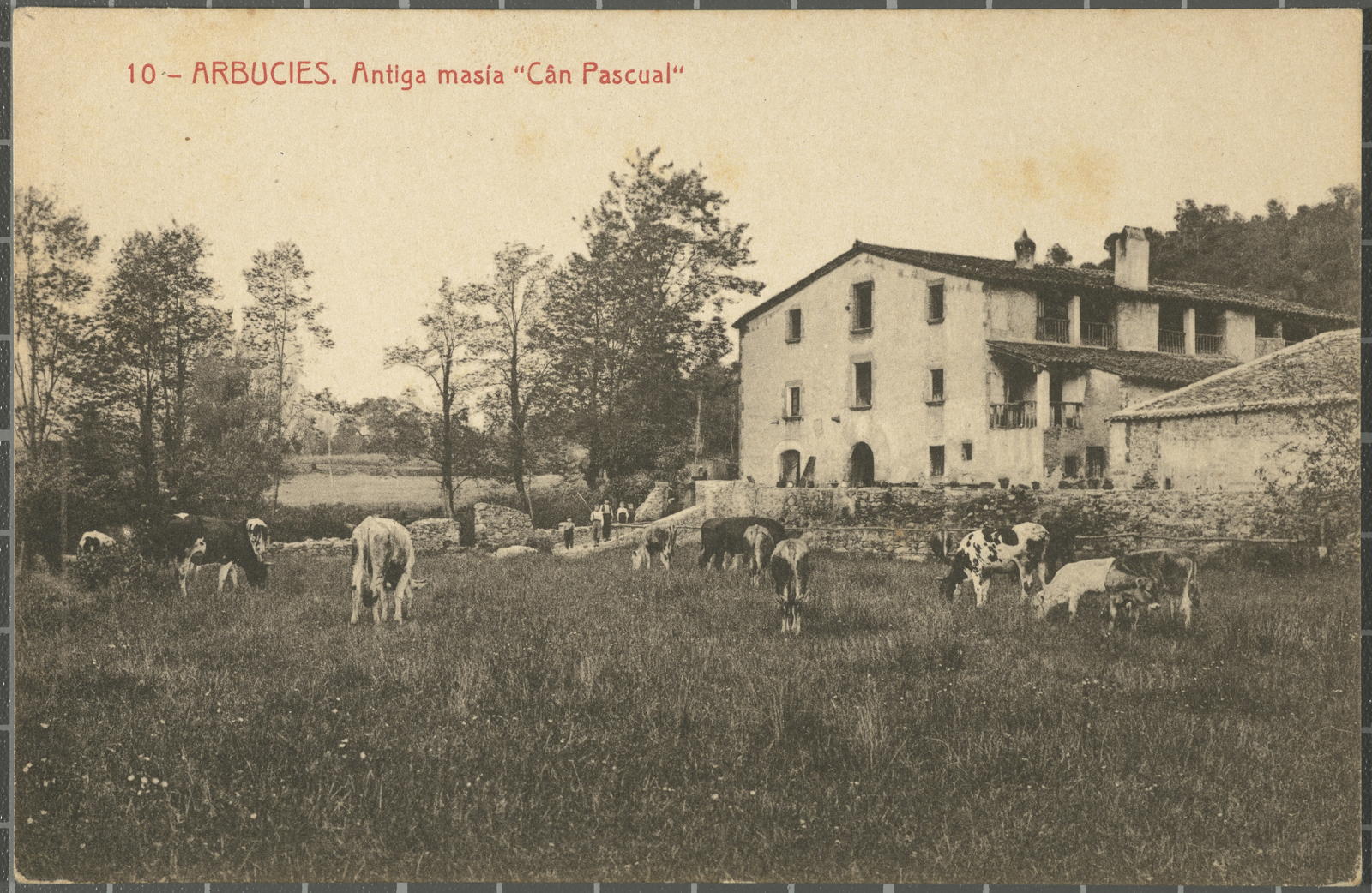 Desconegut, 10 - Arbucies. Antiga masía "Cán Pascual"