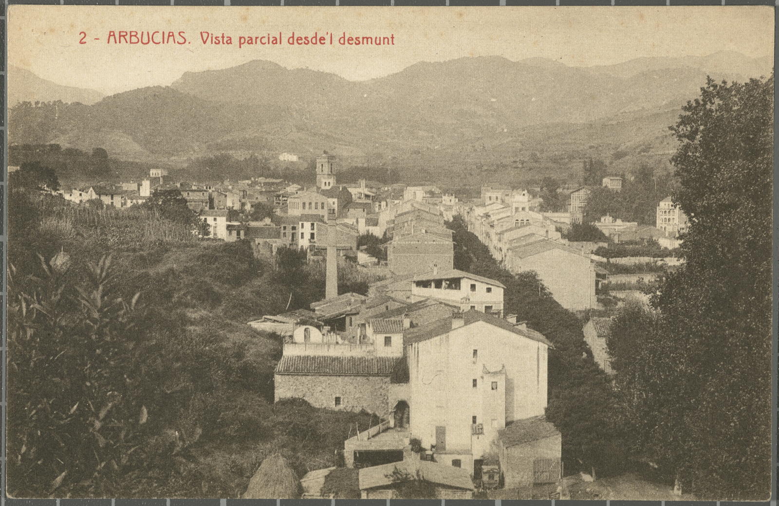 Amadeu Mauri Aulet, 2 - Arbucias. Partial view desde’ l’ desmunt