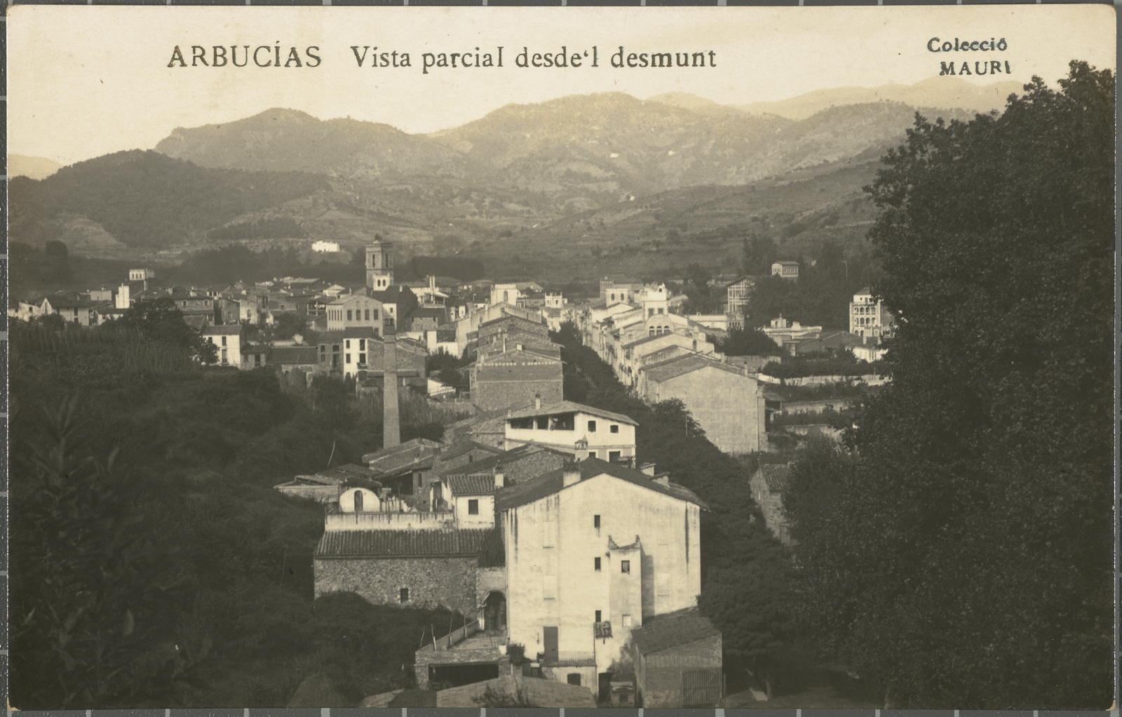 Amadeu Mauri Aulet, Arbucias Part view desde’ l’ desmunt