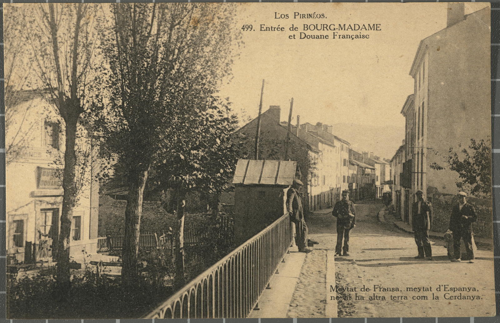 Desconegut, 499.- Enée de Bourg-Madame et douane française