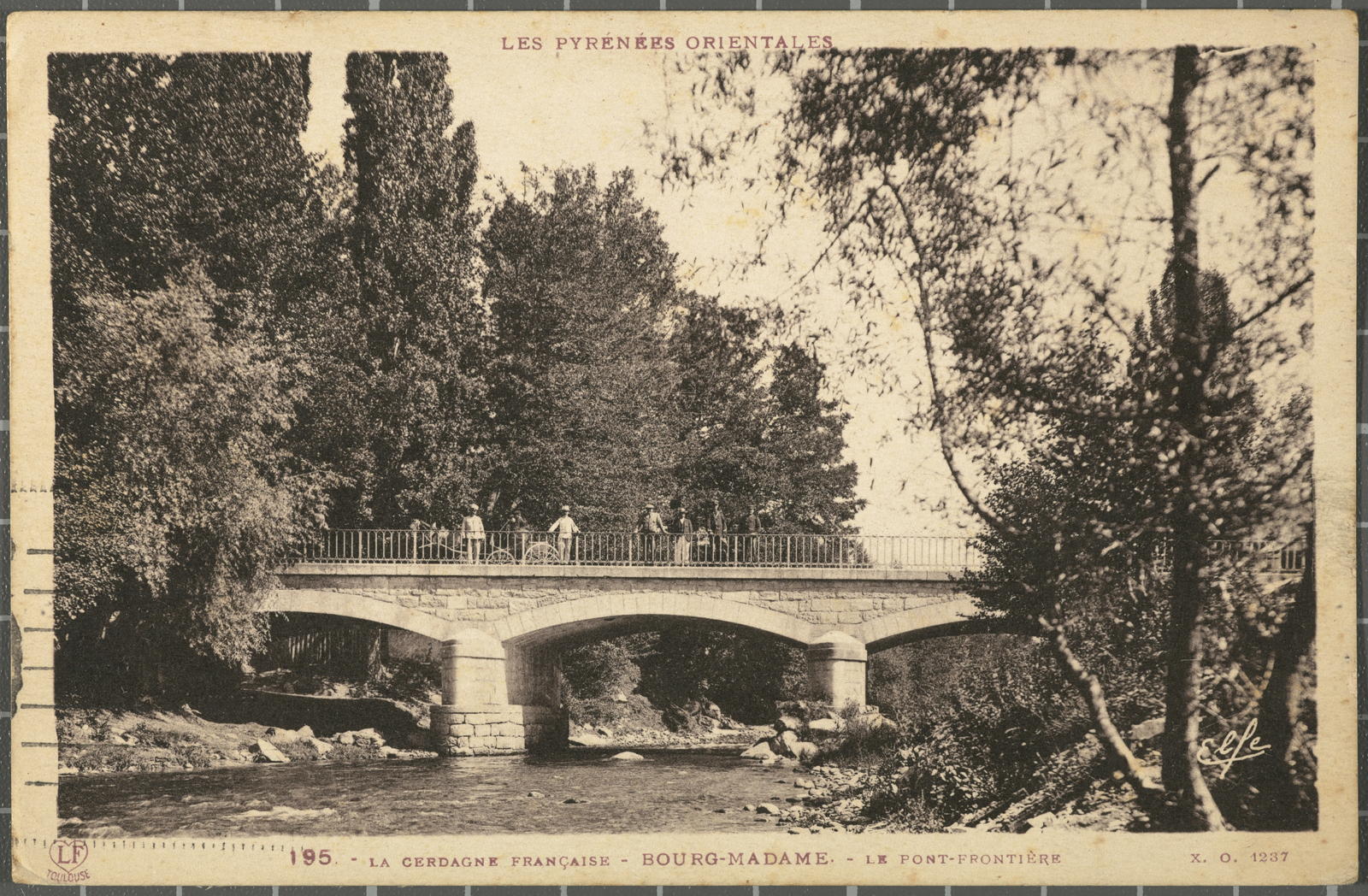 Desconegut, 195.- The Cerdagne Française - Bourg-Madame.- Le pont-frontière