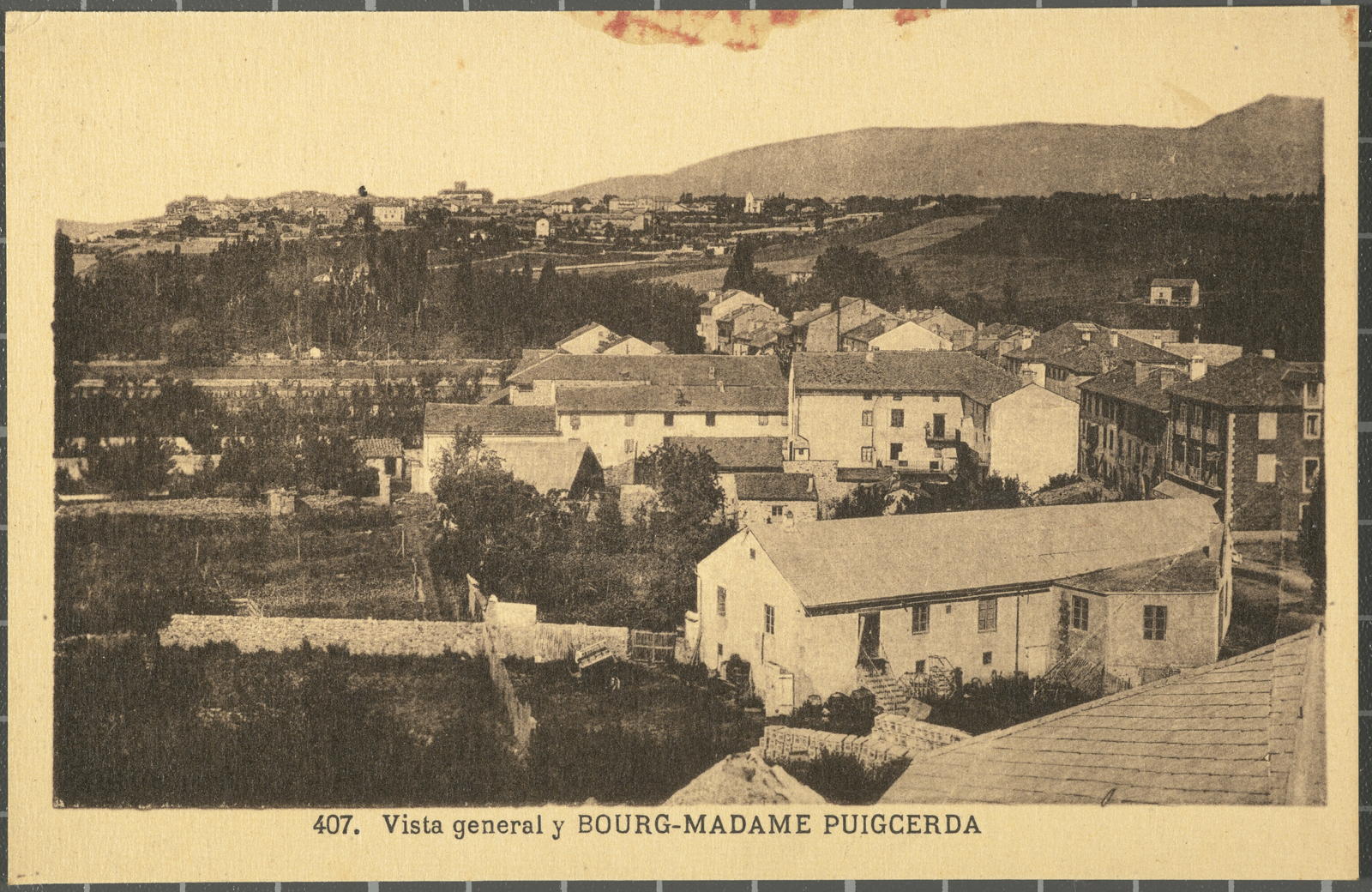 Desconegut, 407.- General view and Bourg-Madame Puigcerda