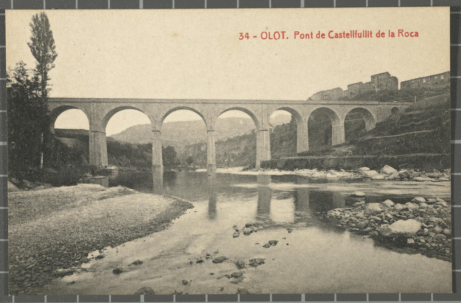 Desconegut, 34 - Olot. Pont de Castellfullit de la Roca