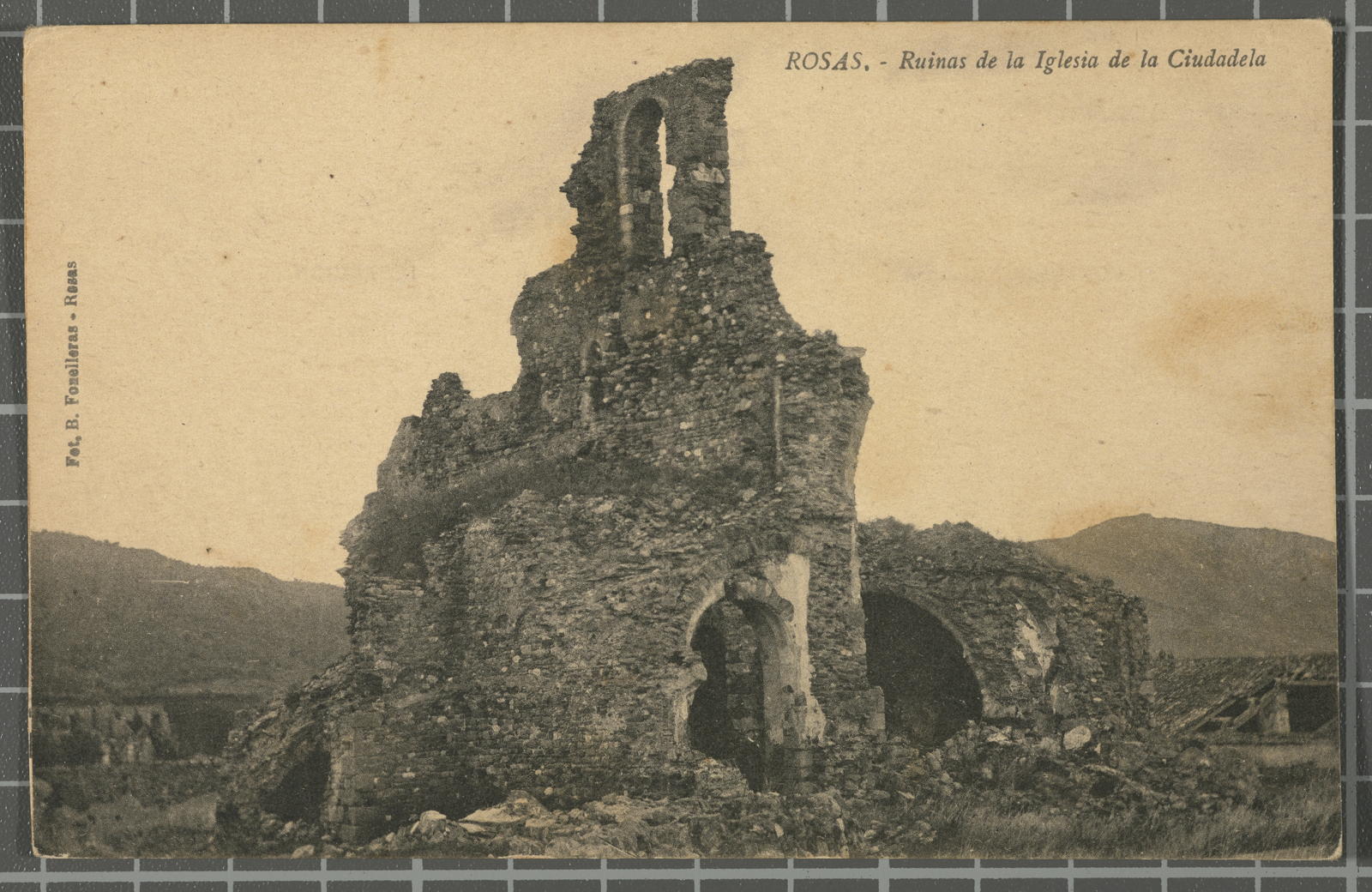 Desconegut, Rosas. - Ruinas de la Iglesia de la Ciudadela