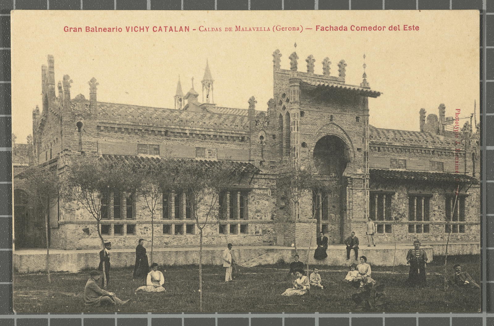 Desconegut, Gran Balneario Vichy - Caldas de Malavella (Gerona) - Fachada Comedor del Este