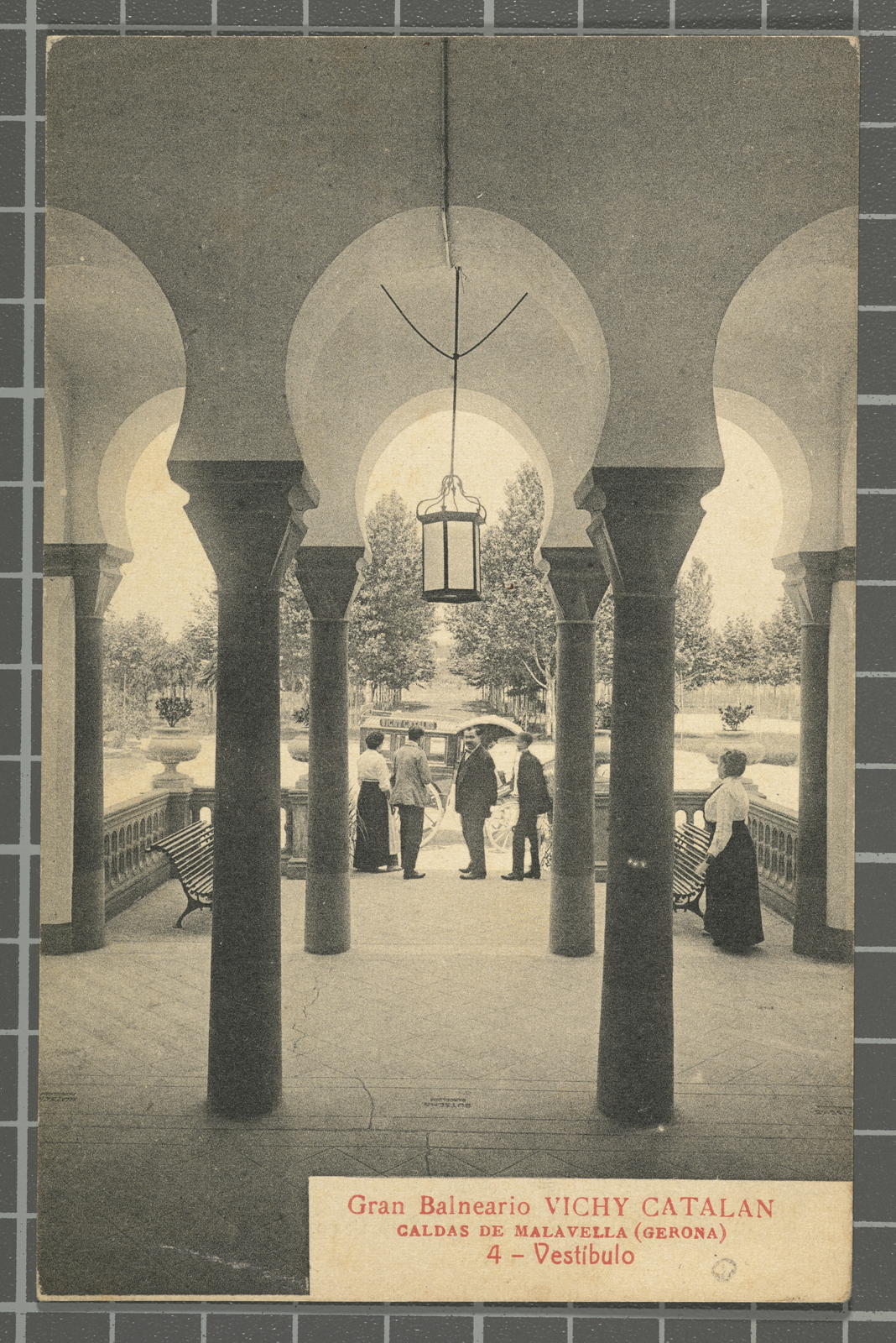 Desconegut, Gran Balneario Vichy. Caldas de Malavella (Gerona). 4 - Vestibulo