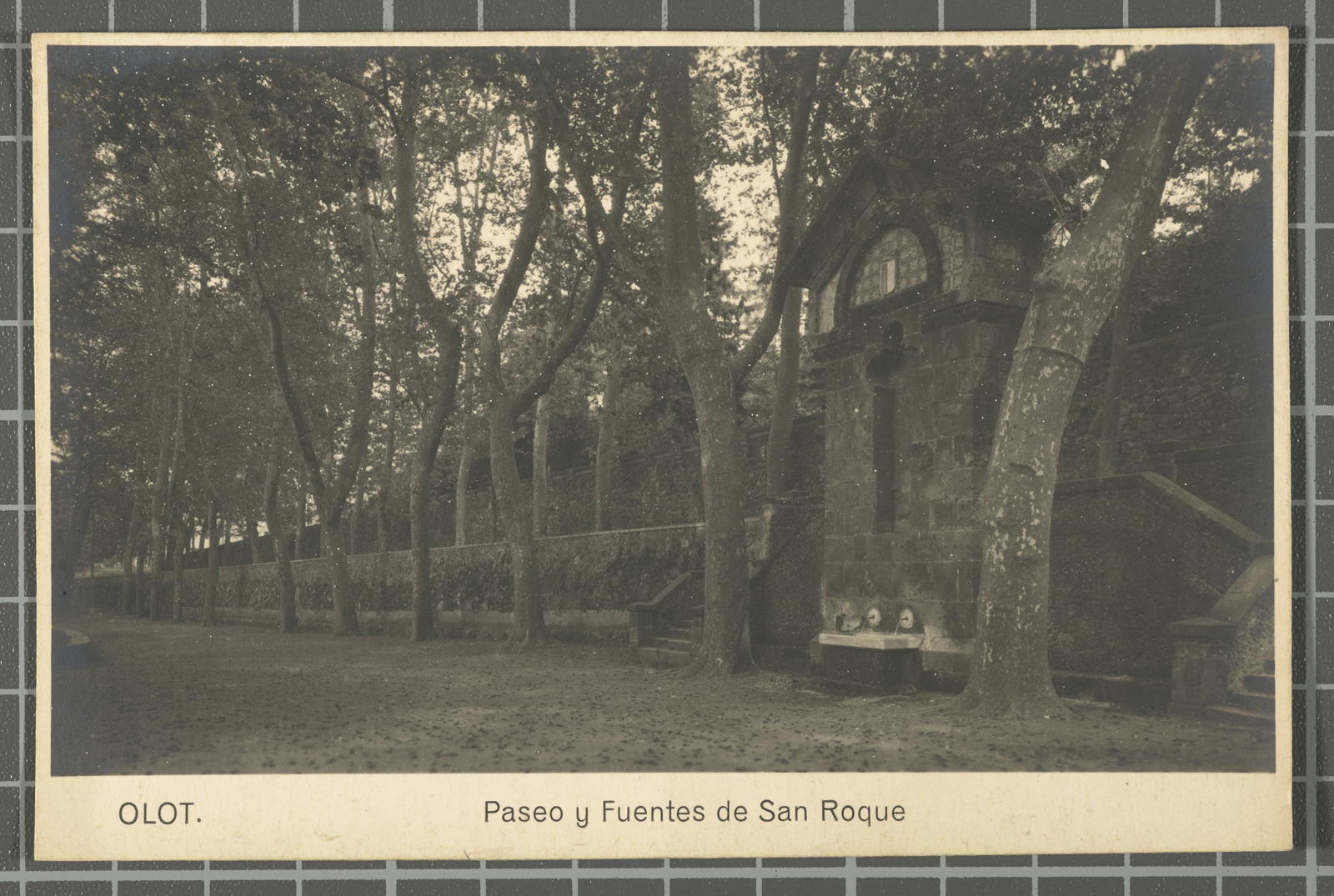 Desconegut, Olot. Paseo y Fuentes de San Roque