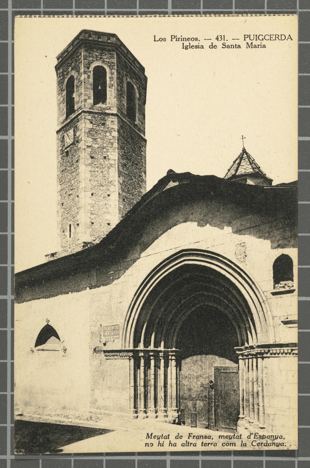 Desconegut, Los Pirineos.- 431.- Puigcerda. Iglesia de Santa Maria