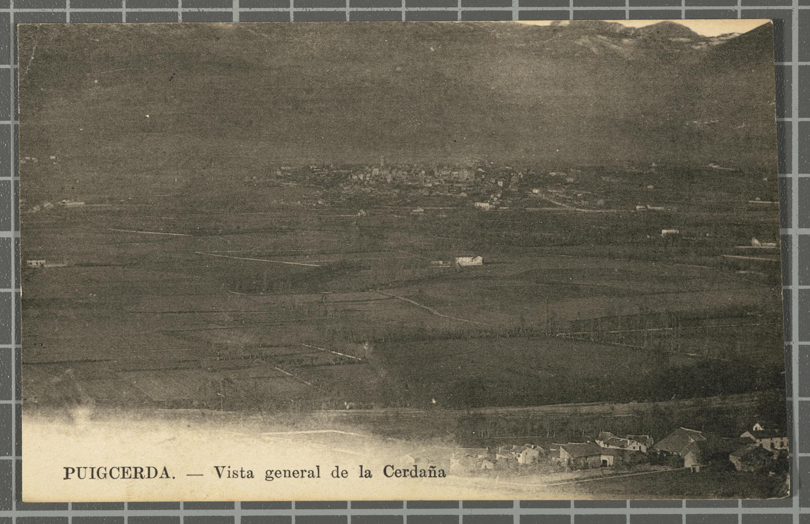 Desconegut, Puigcerda.- Vista general de la Cerdaña