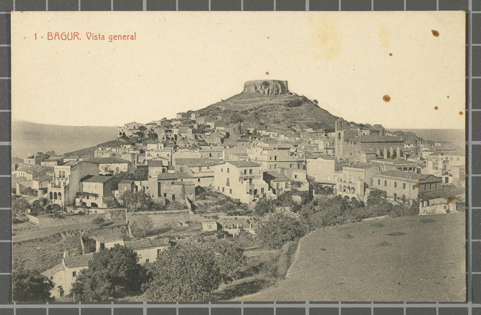 Desconegut, 1 - Bagur. General view