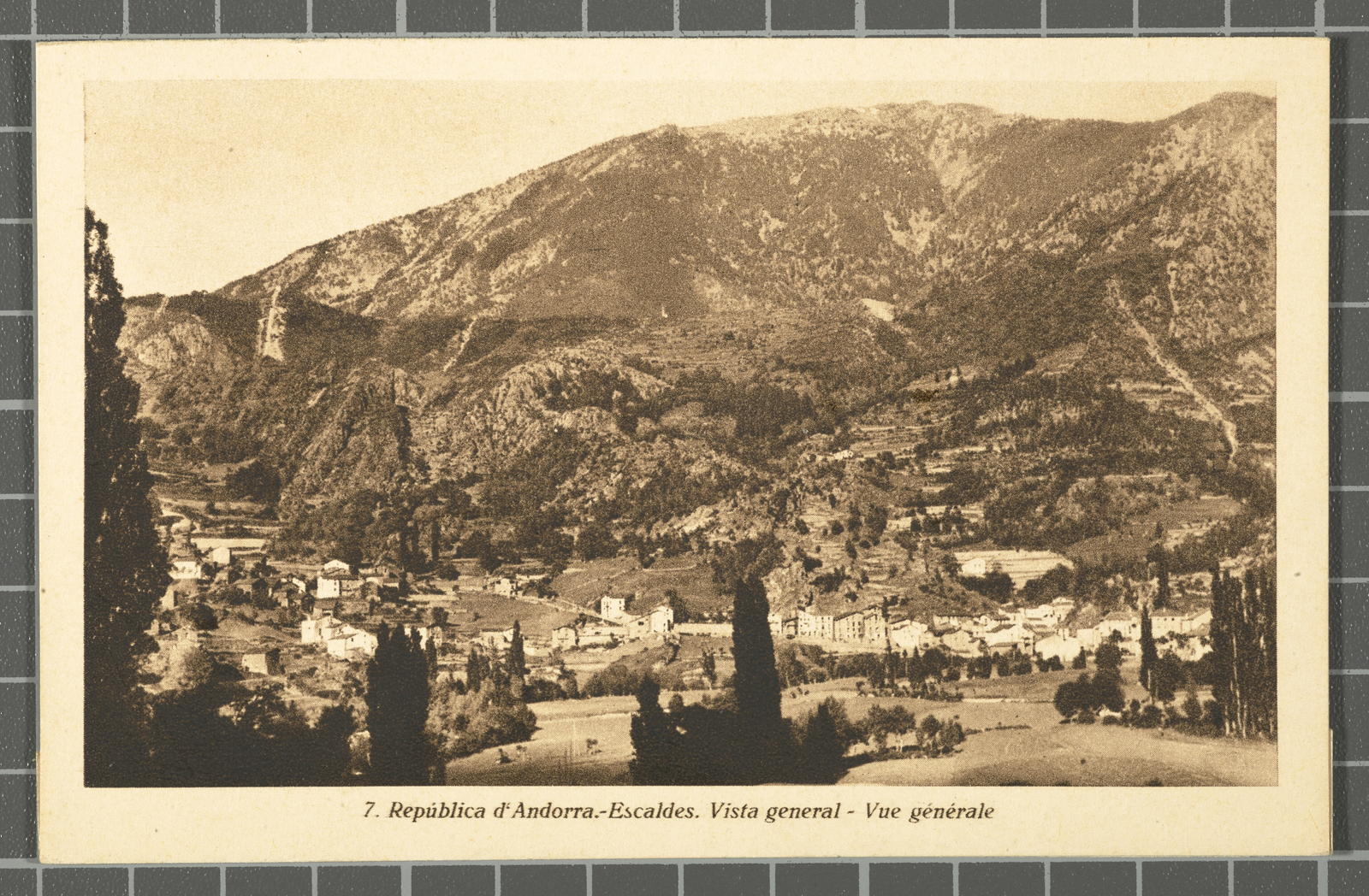 Desconegut, 7. República d'Andorra.-Escaldes. Vista general - Vue générale