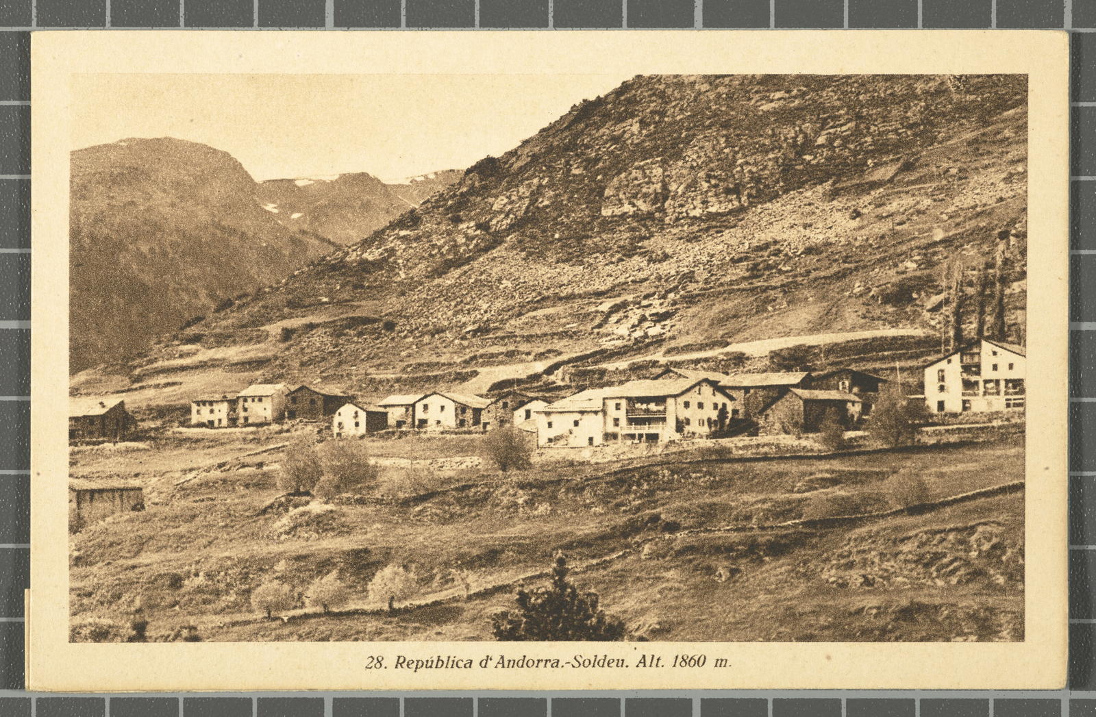 Desconegut, 28. Republic of Andorra.-Soldeu. Tall. 1860 m.