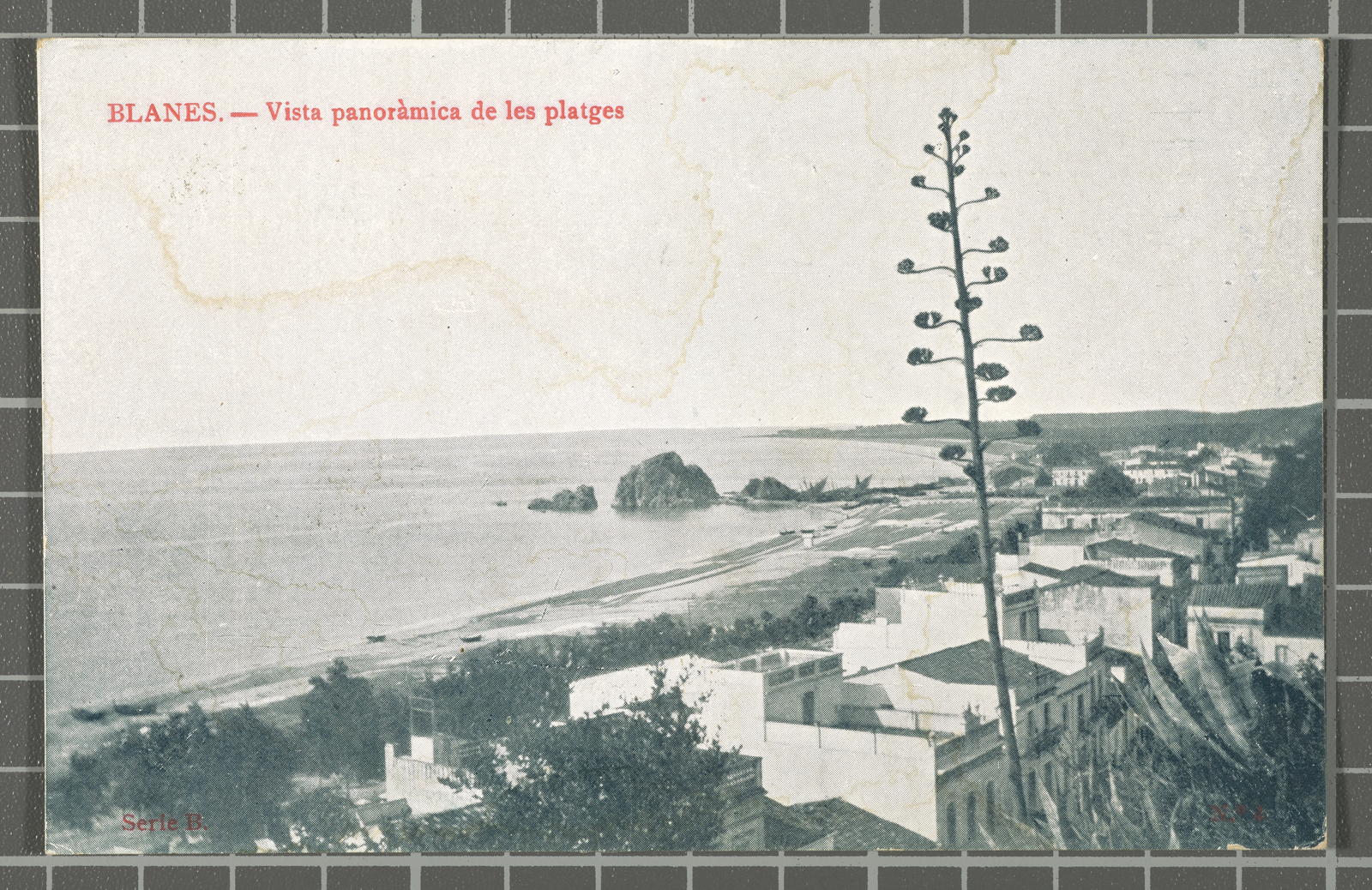 Desconegut, Blanes.- Vista parnoràmica de les platges