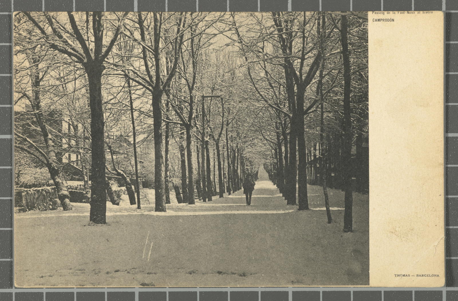 Desconegut, New Fountain Walk in Winter. Camprodon