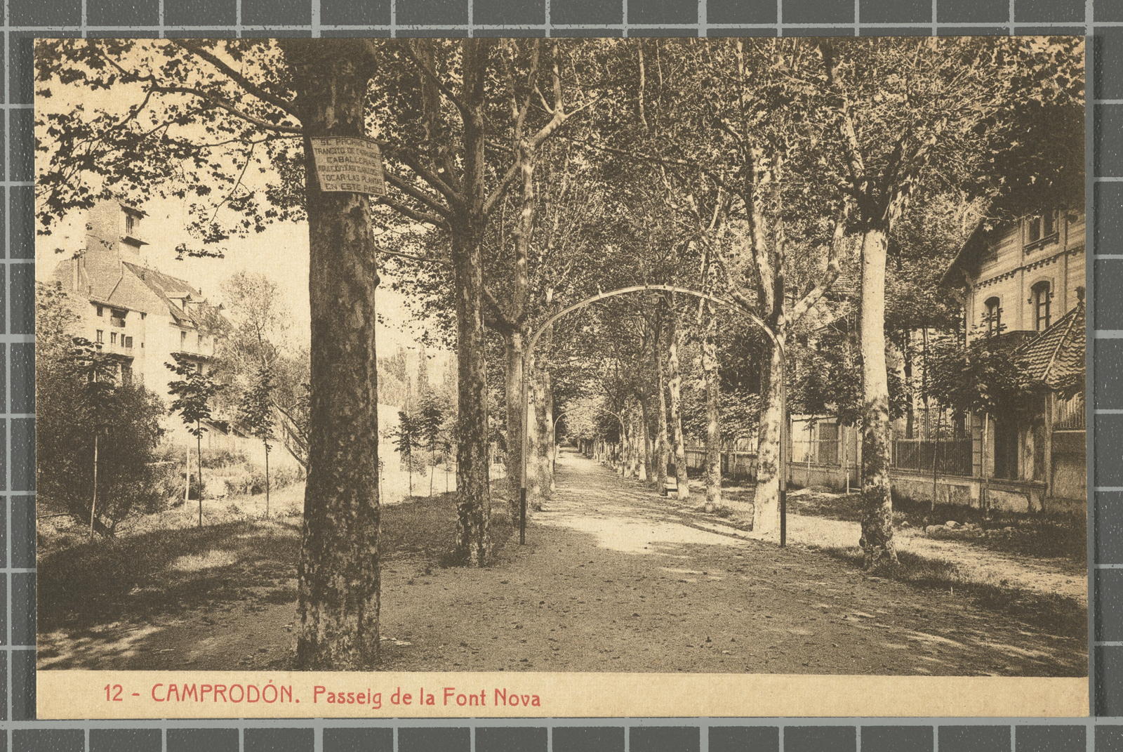 Desconegut, 12 - Camprodón.Passeig de la Font Nova