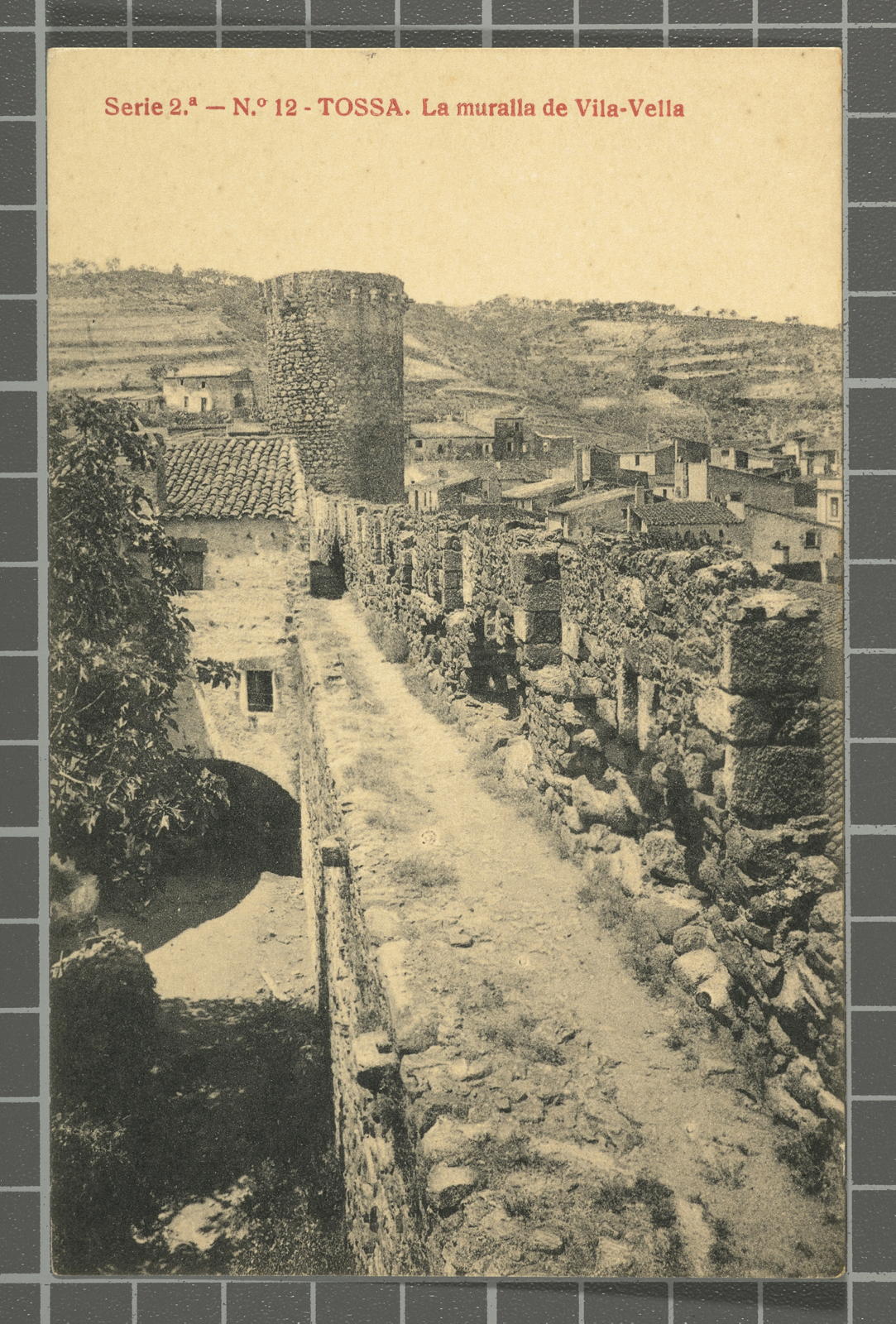 Desconegut, Serie 2.ª - N.º 12 - Tossa. La muralla de Vila-Vella