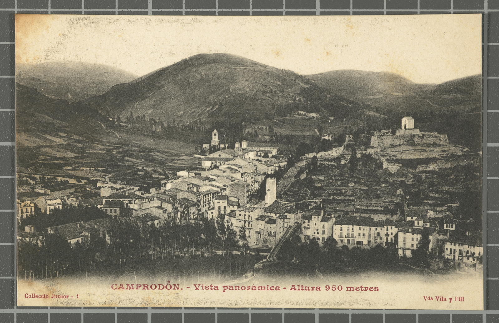 Desconegut, Camprodon.- Panoramic view. 950 metre height