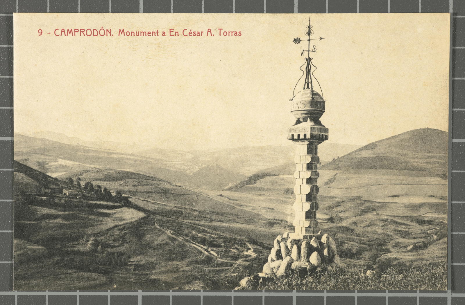 Desconegut, 9 - Camprodón. Monument a En César A. Torras