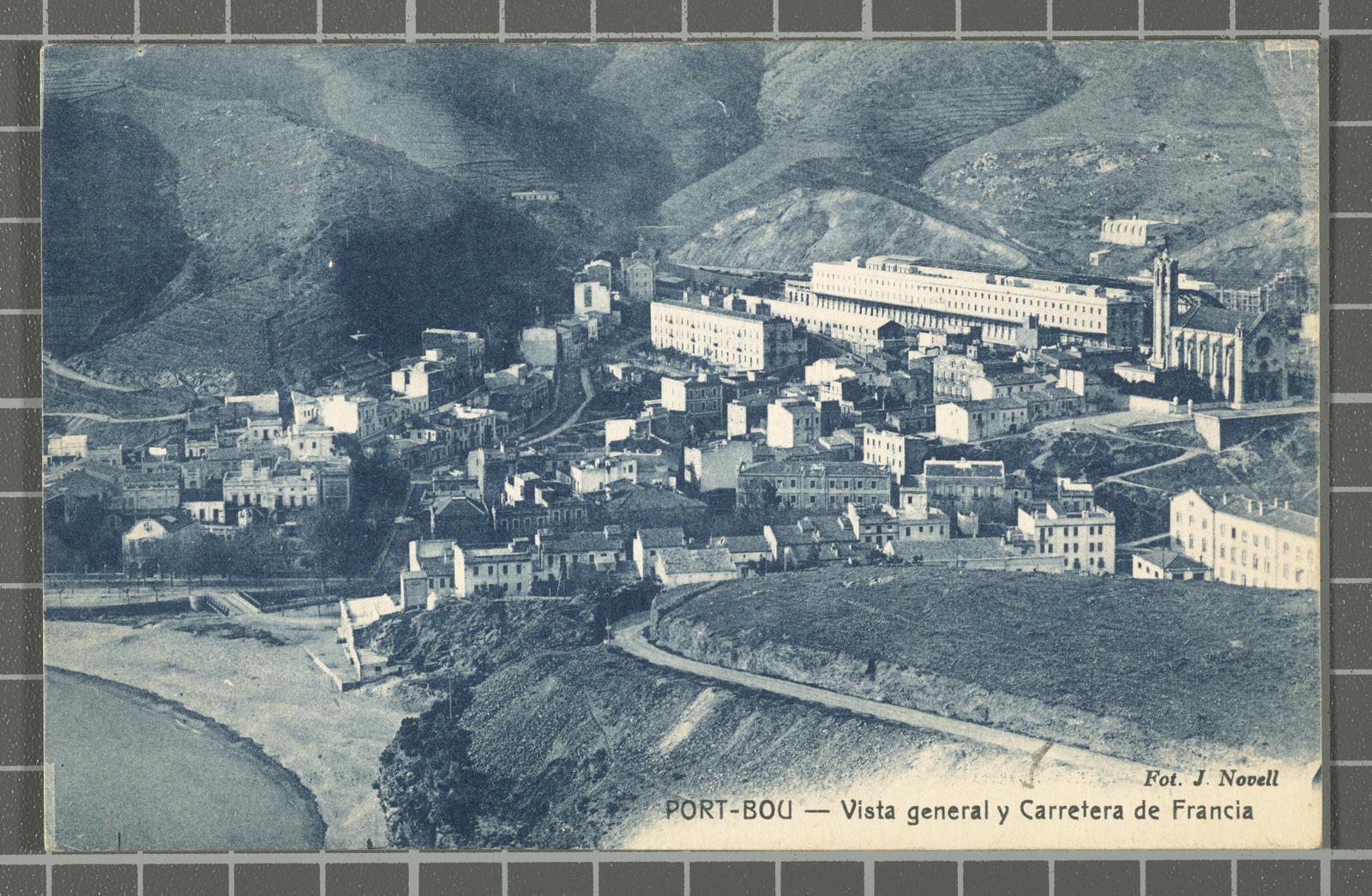 Desconegut, Port-Bou - General view and French Road