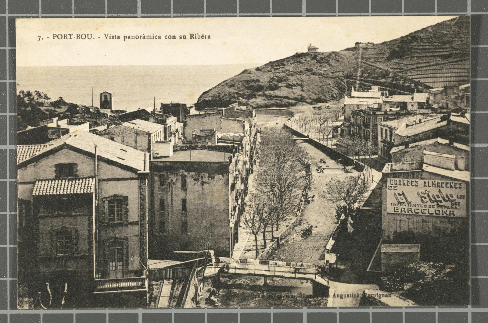 Desconegut, 1 - Port-Bou.- Vista panorámica con su Ribéra