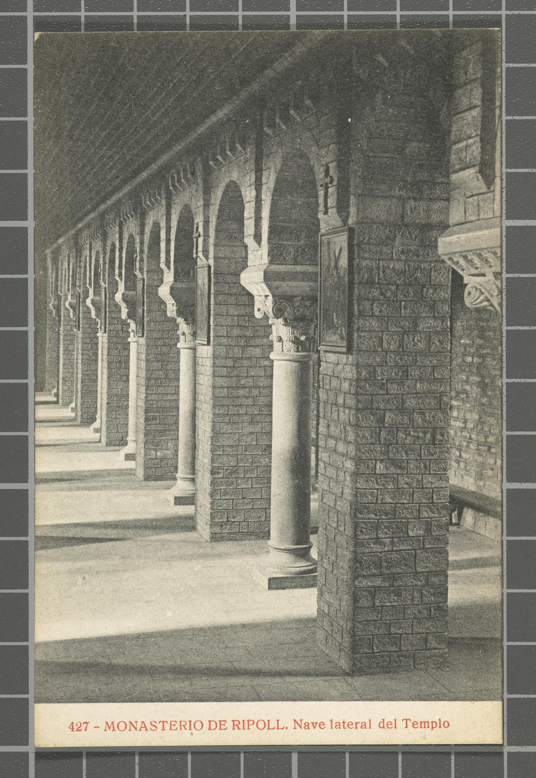 Desconegut, 427 - Monasterio de Ripoll. Side nave of the Templo