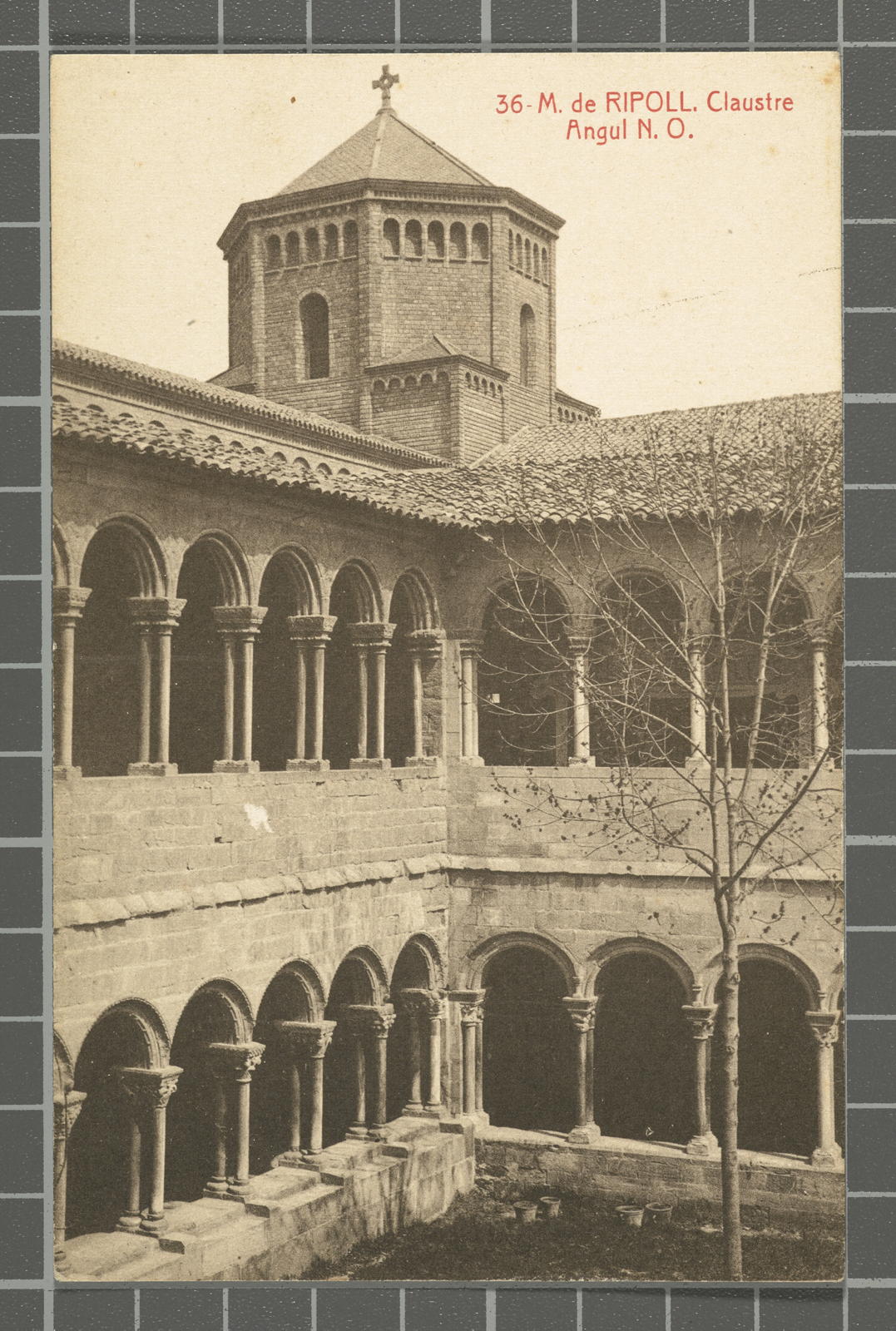 Desconegut, 36 - M. de Ripoll. Claustre Angul N. O.