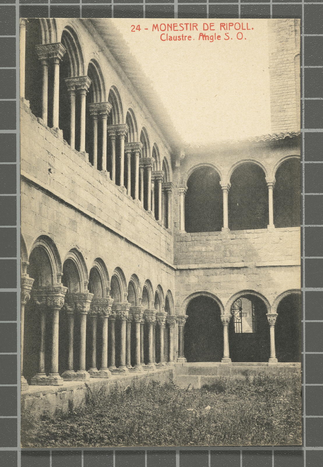 Desconegut, 24- - Monastery of Ripoll. Cloister. Angle S.O.