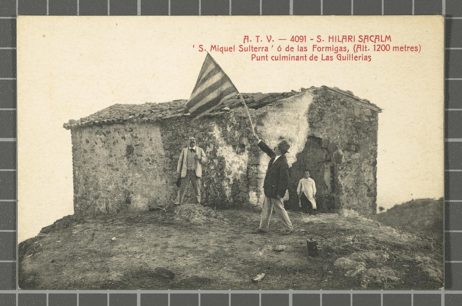 Josep Ximeno Planas, A.T.V. - 10. S. Hilari Sacalm. S. Miquel Sulterra ó of las Formigas (Tall 1200 metres). Point culminating of the Guillerias