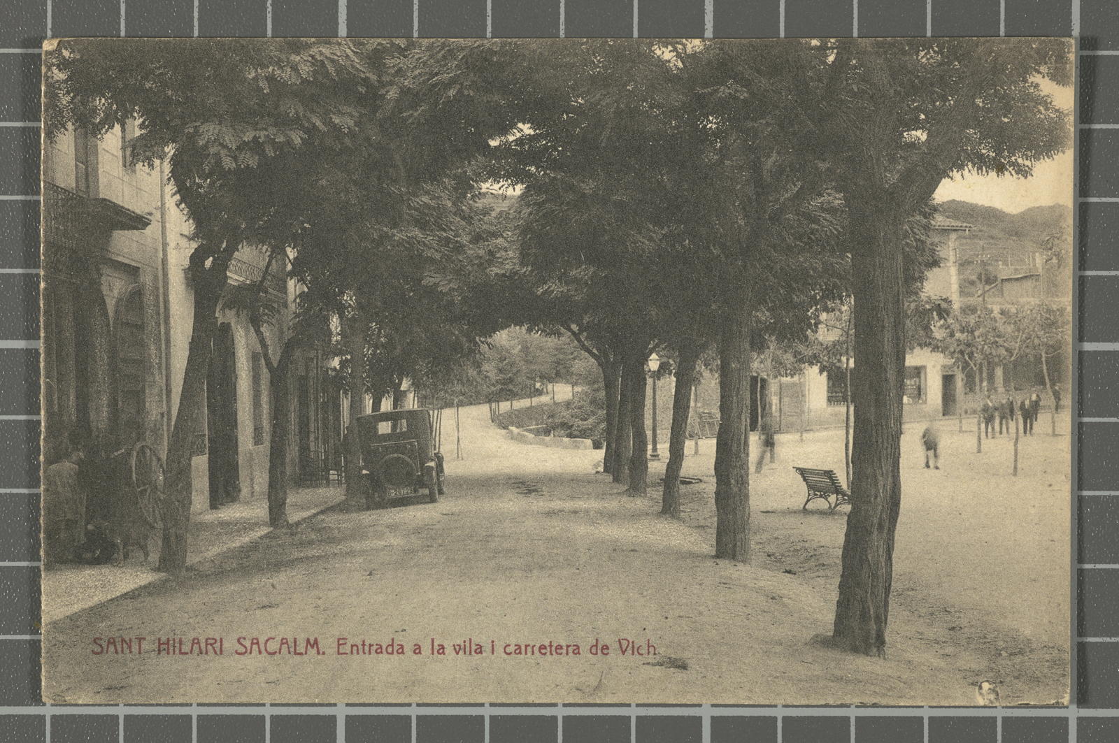 Josep Ximeno Planas, Sant Hilari Sacalm. Entrance to the village and road to Vich