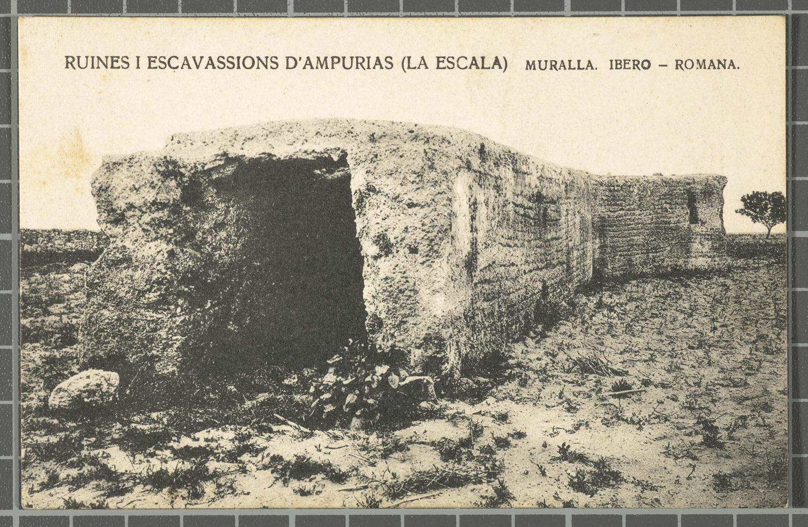 Josep Esquirol Pérez, Ruins and excavations of Ampurias (The Scale). Wall. Ibero - Roman