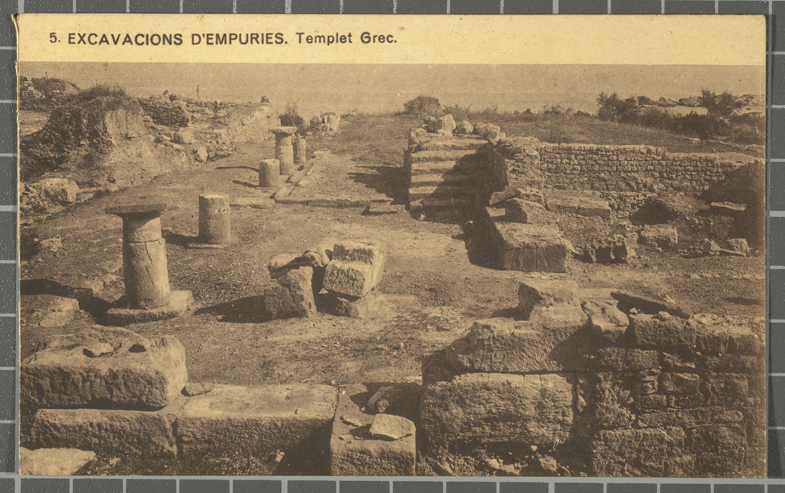 Josep Esquirol Pérez, 5. Empuries Excavations. Greek Temple