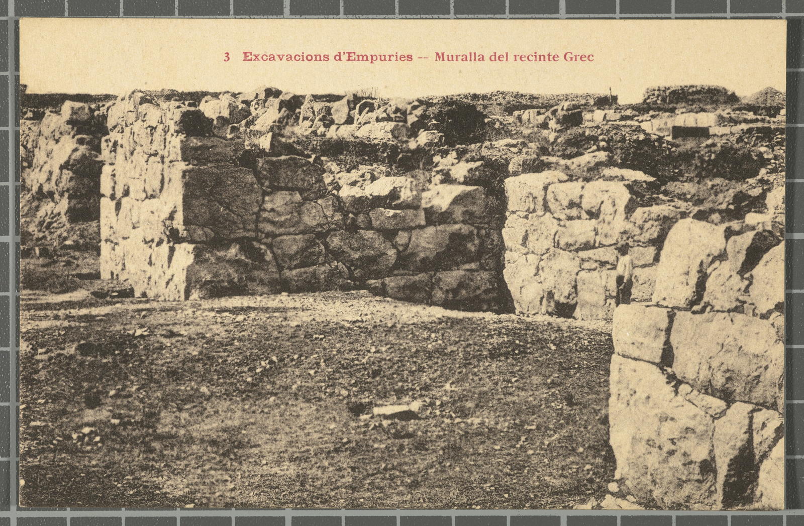 Josep Esquirol Pérez, 3 Excavacions d'Empuries -- Muralla del recinte Grec
