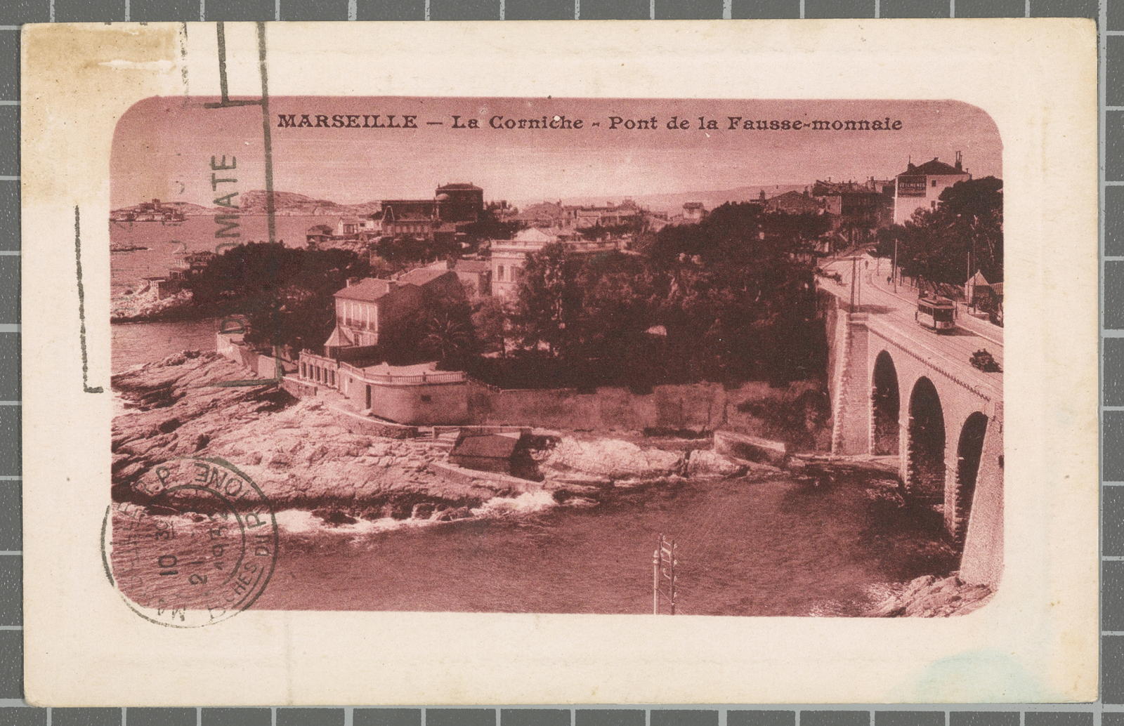 Desconegut, Marseille - Le Corniche - Pont de la Fausse-monnaie