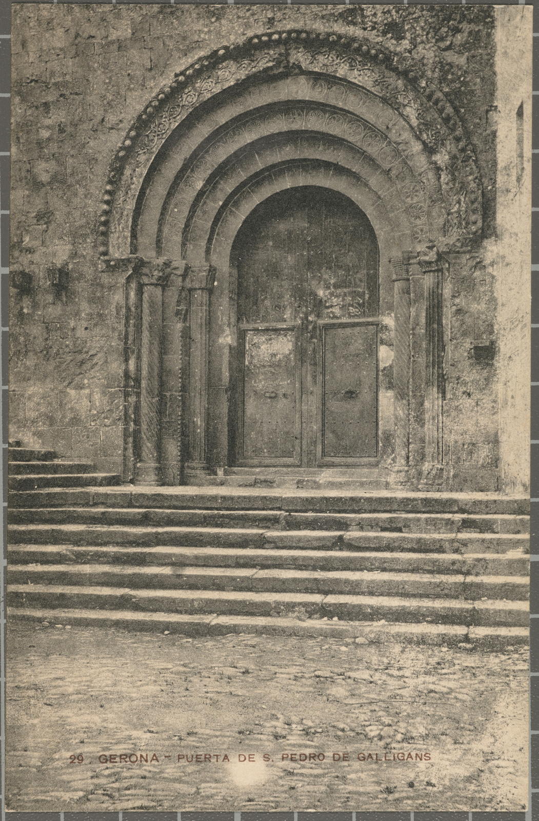 Desconegut, 29. Gerona. Puerta de S. Pedro de Galligans