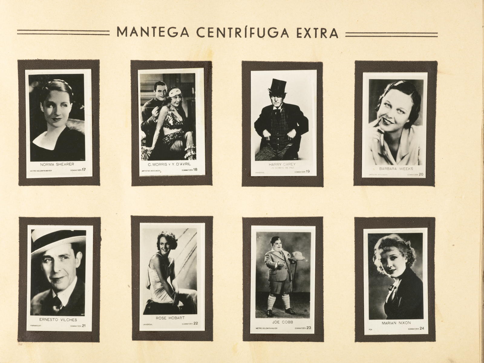Film album, gift of the Colmado Mádico to its customers