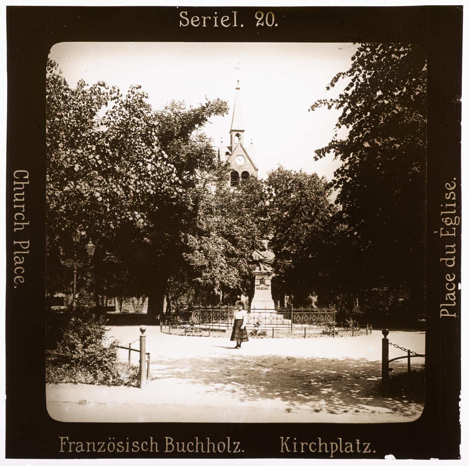 Französisch Buchholz. Kirchplatz Projection für Alle