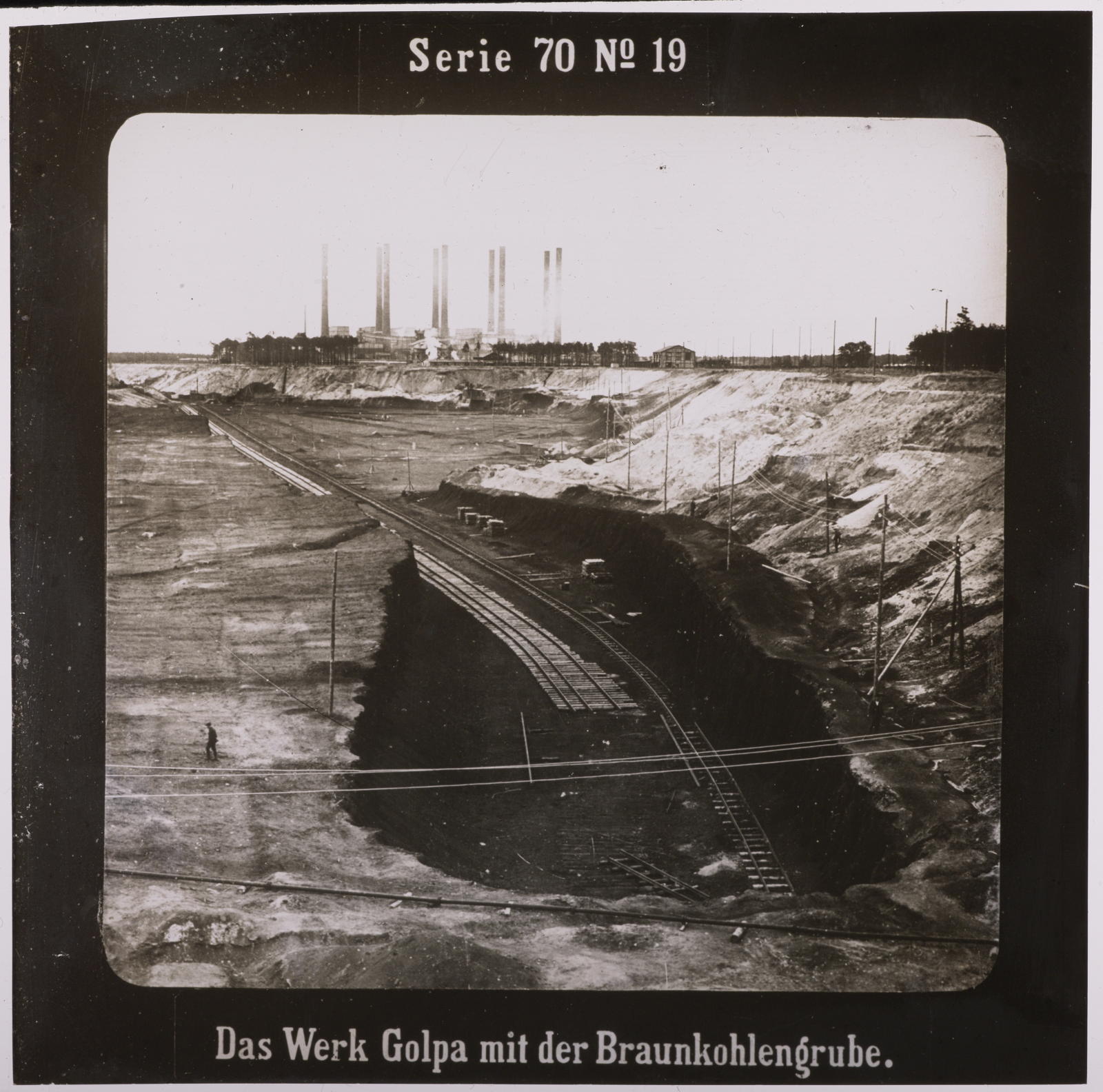 Desconegut, Das Werk Golpa mit der Braunkohlengrube Projection für Alle