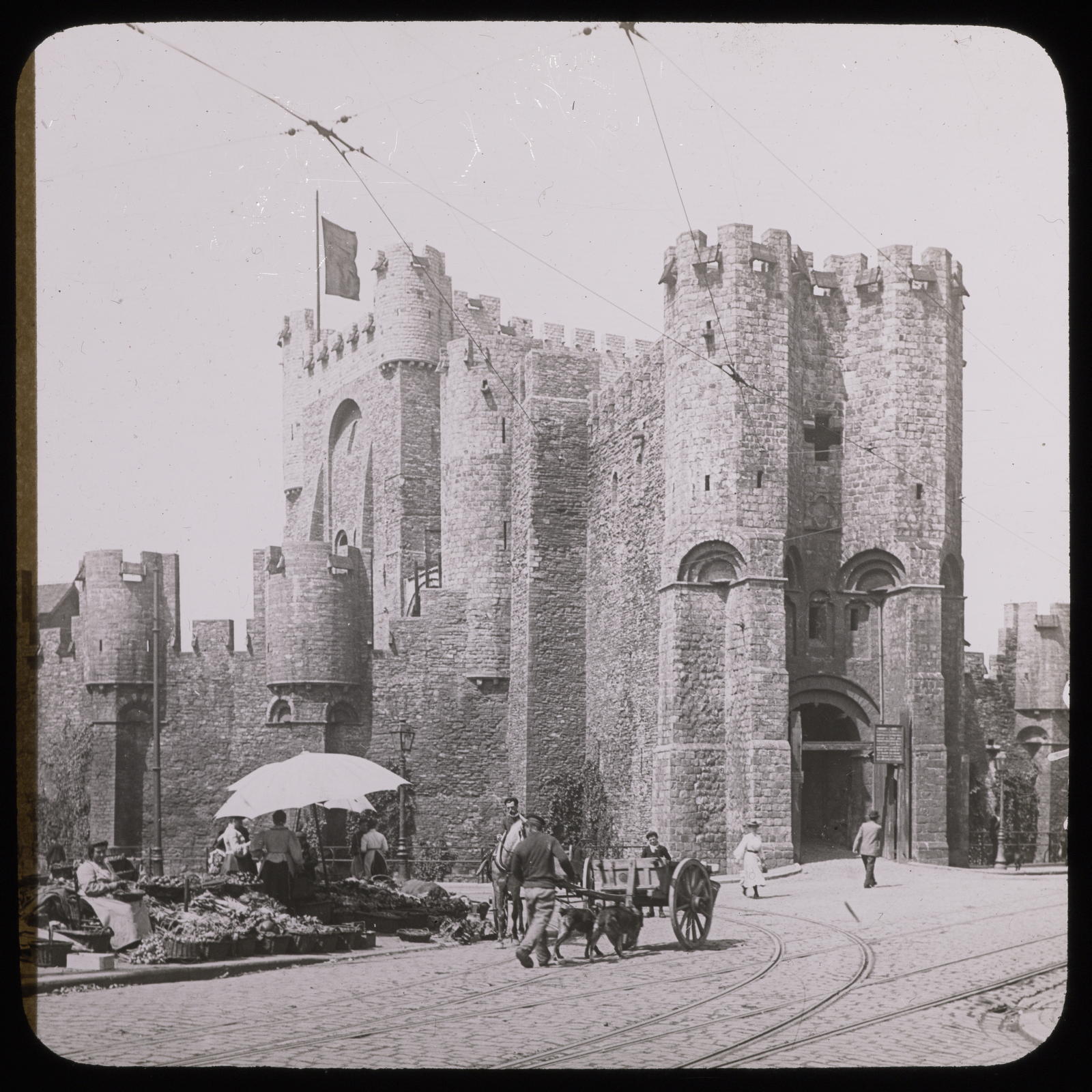 Desconegut, Gand, entrée du château des Comtes Mazo, E.