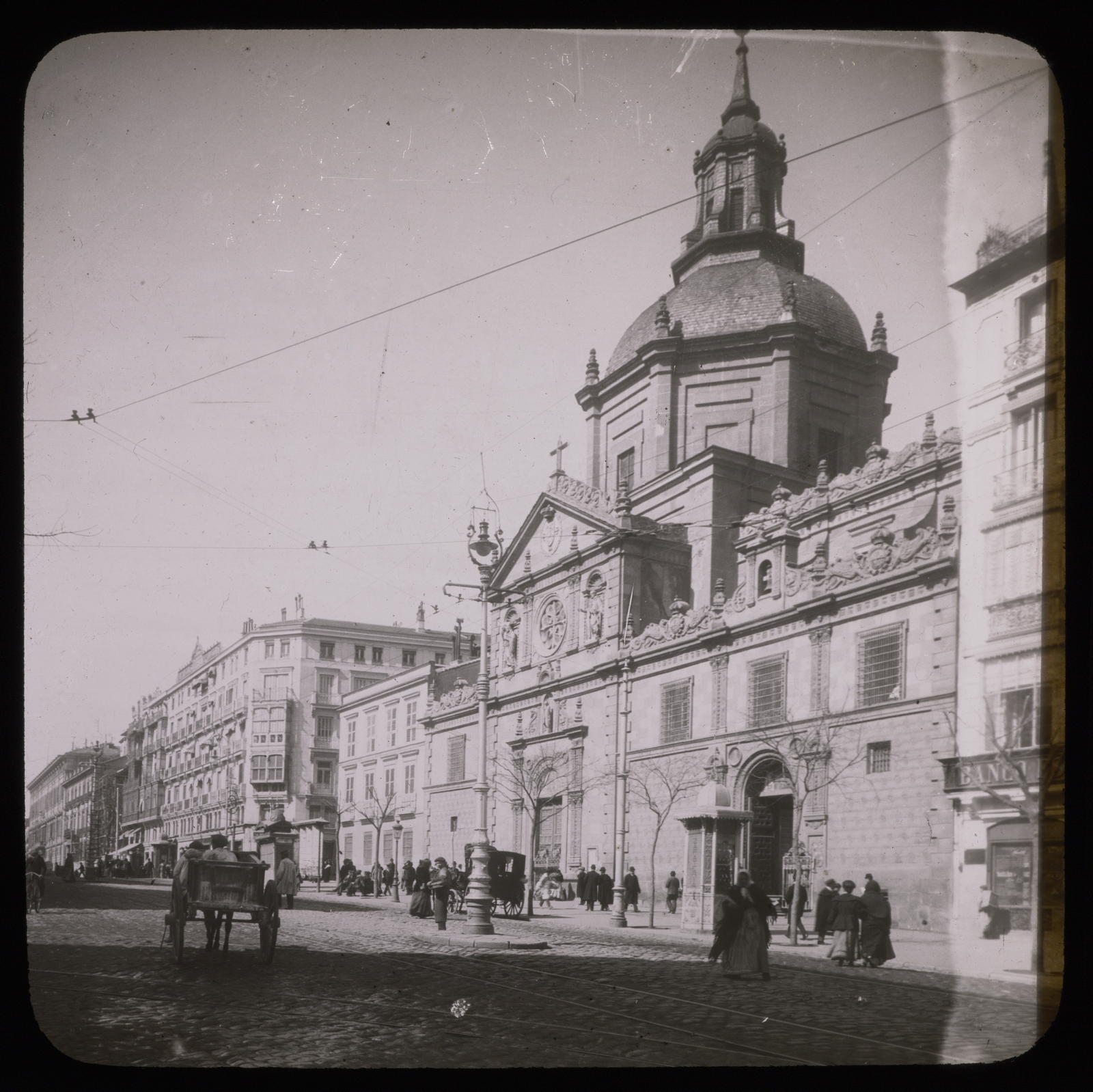 Desconegut, Calle Alcalá et Eglise de Calatrava. Madrid Mazo, E.