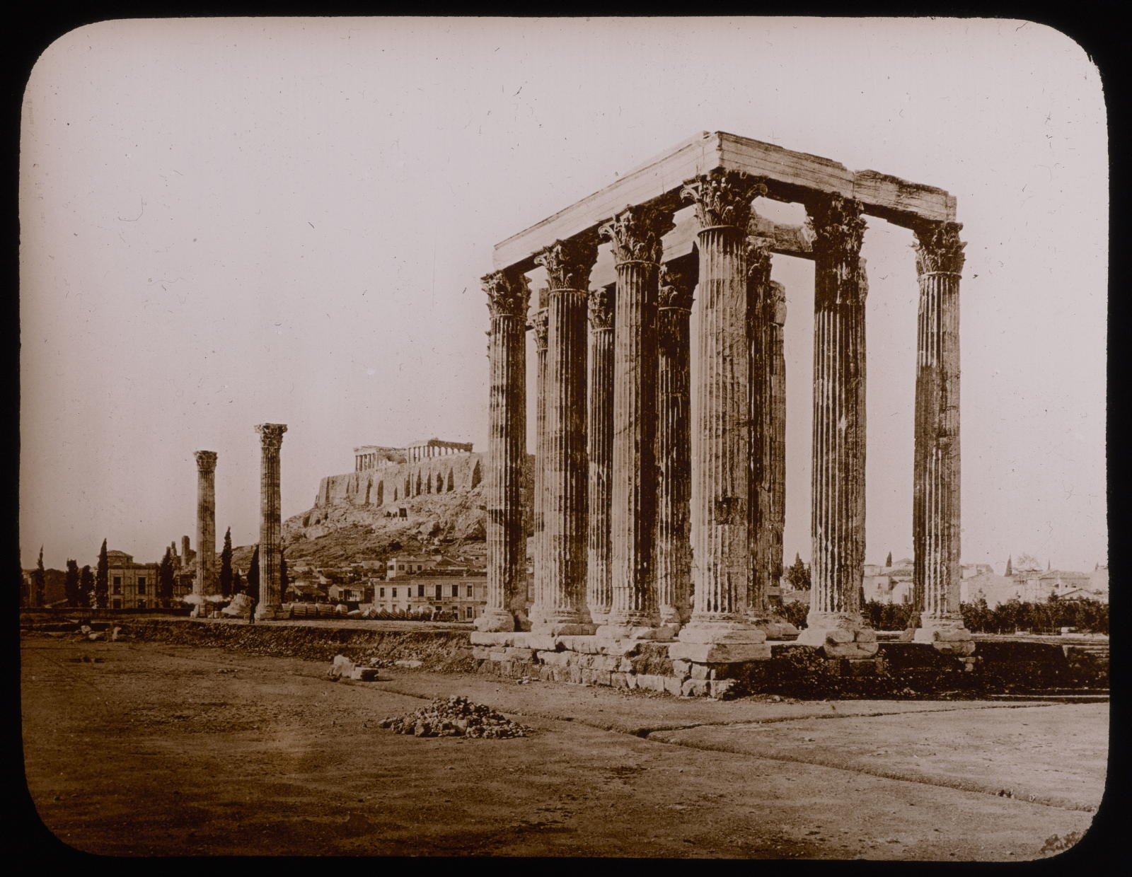 Desconegut, Athènes, Grèce. Temple of Jupiter Olympien & Acropole Les Fils d’ Émile Deyrolle