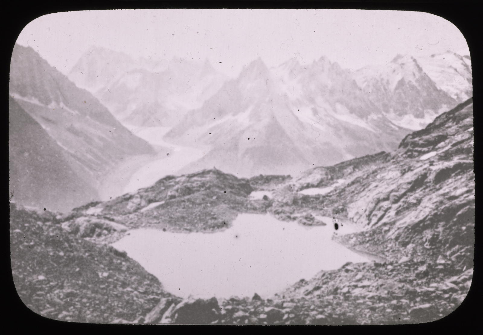 Desconegut, Mont-Blanch. Lago de erosión glaciar Vda. L. Soler Pujol