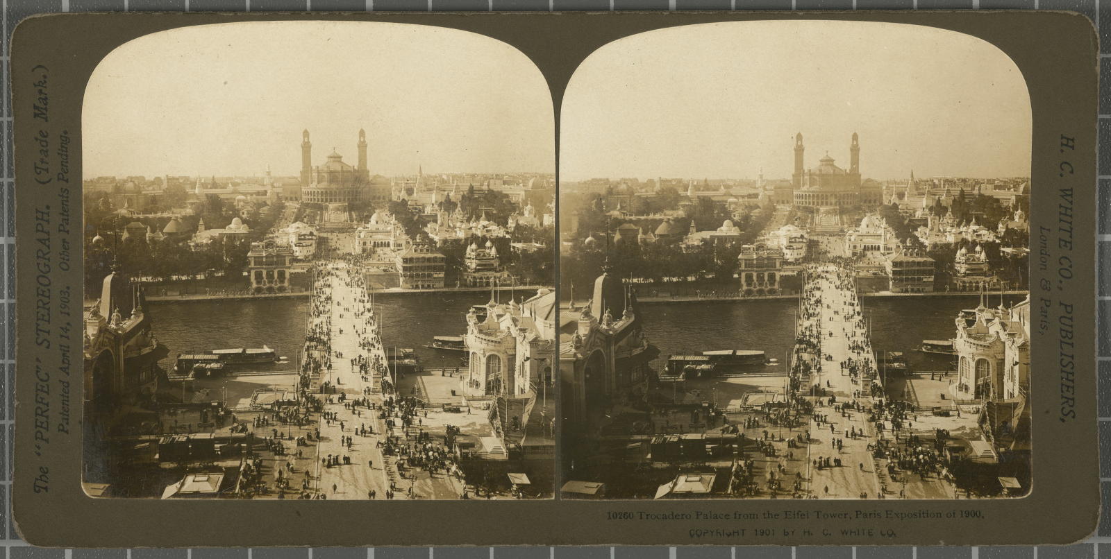 Desconegut, Trocadero Palace from the Eifel Tower, Paris Exposition of 1900. White, H.C. & Co., The "Perfec" Stereograph