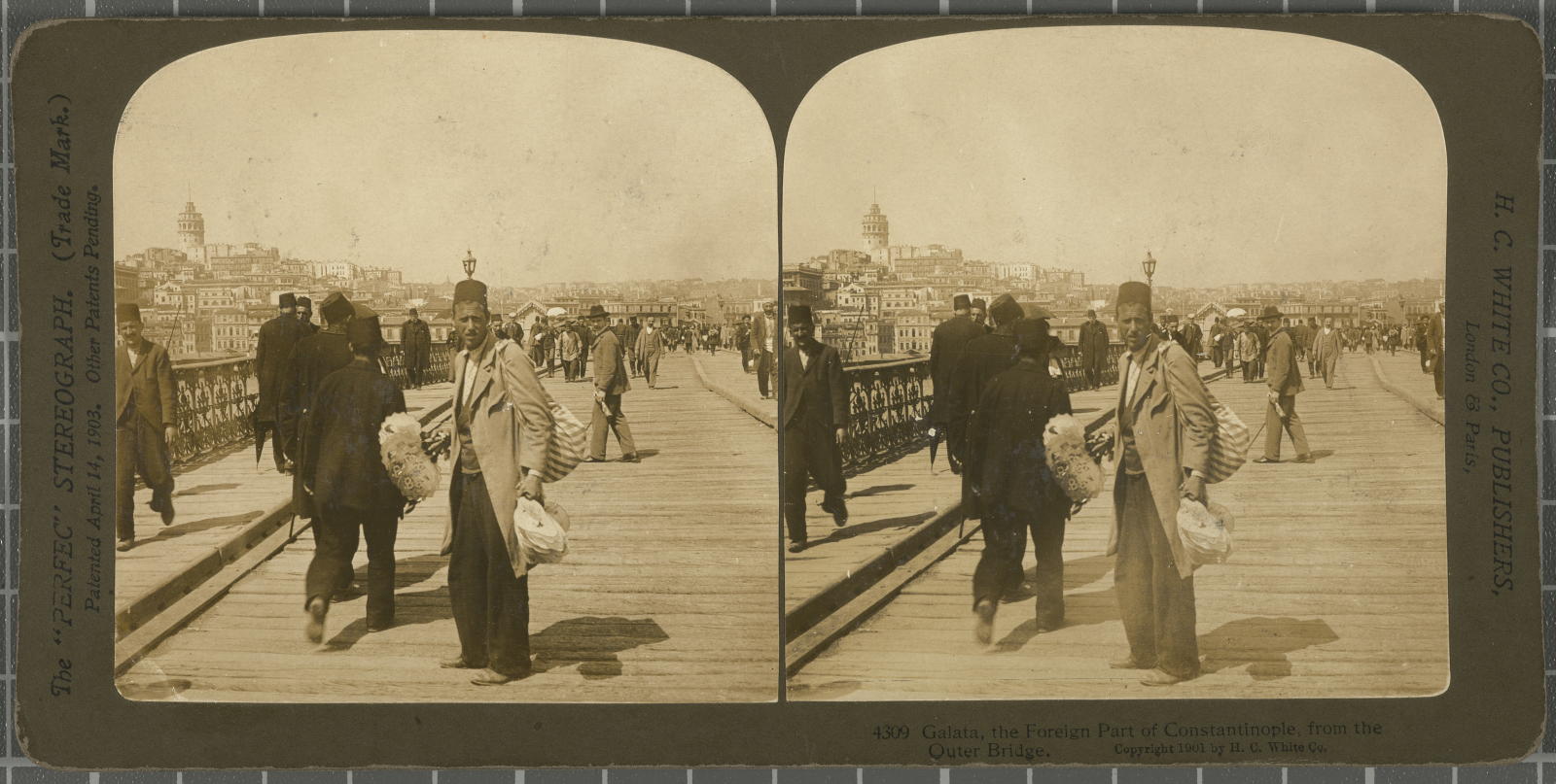Desconegut, Galata, the Foreign Part of Constantinople, from the Outer Bridge. White, H.C. & Co., The\ ‘Perfec\’ Stereograph