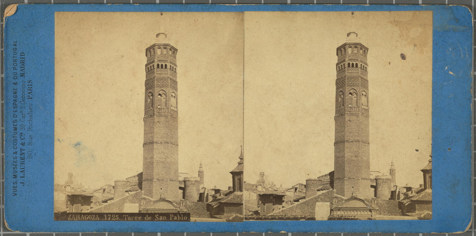 Desconegut, Zaragoza 1725 Torre de San Pablo Laurent J. & Cia.