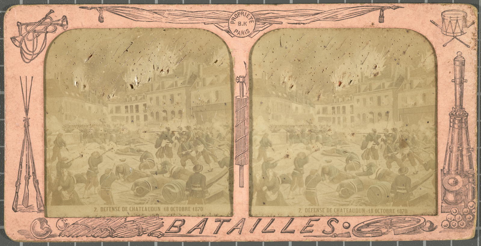Desconegut, Defense de chateaudun 18 octobre 1870 B.K. Editeur