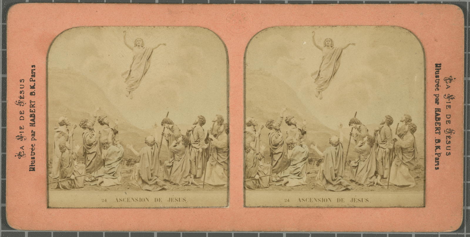 Desconegut, 24- Ascension de Jésus Justificació del títol, títol inscrit B.K.