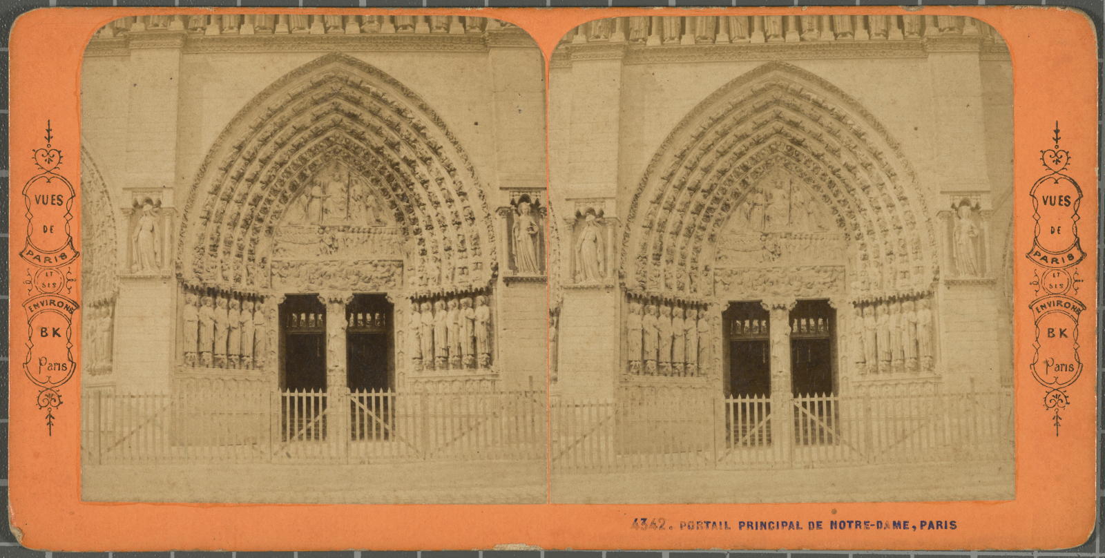 Desconegut, Portail principal de Notre-dame, Paris B.K.